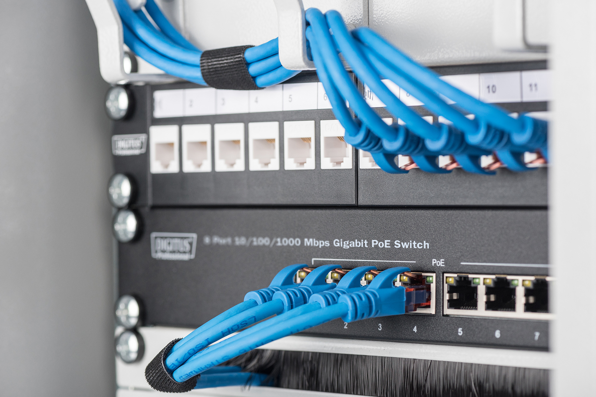 Digitus Switch Gigabit Ethernet PoE 8 porte 10