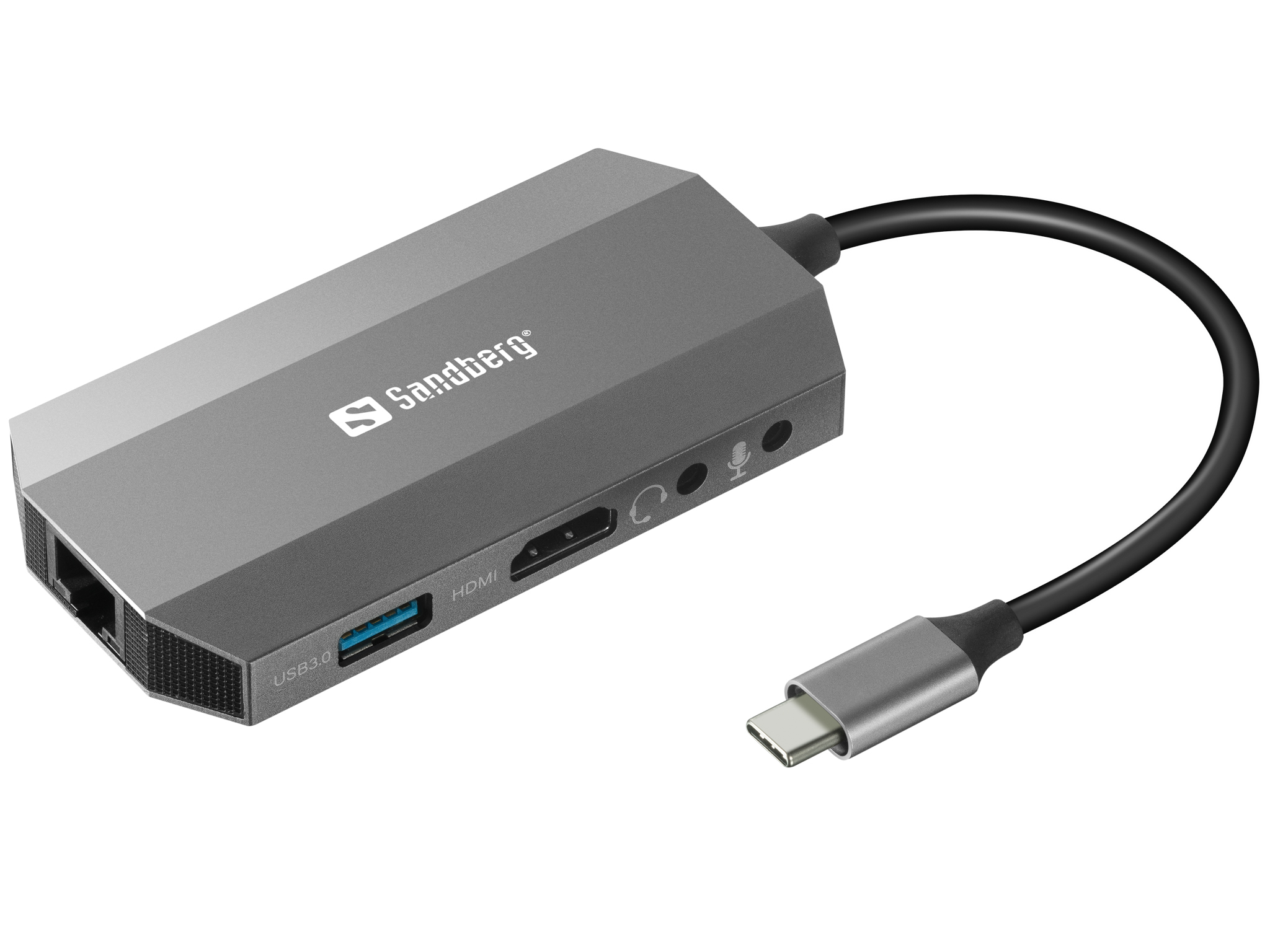 SANDBERG USB-C 6-in1 Travel Dock - Dockingstation