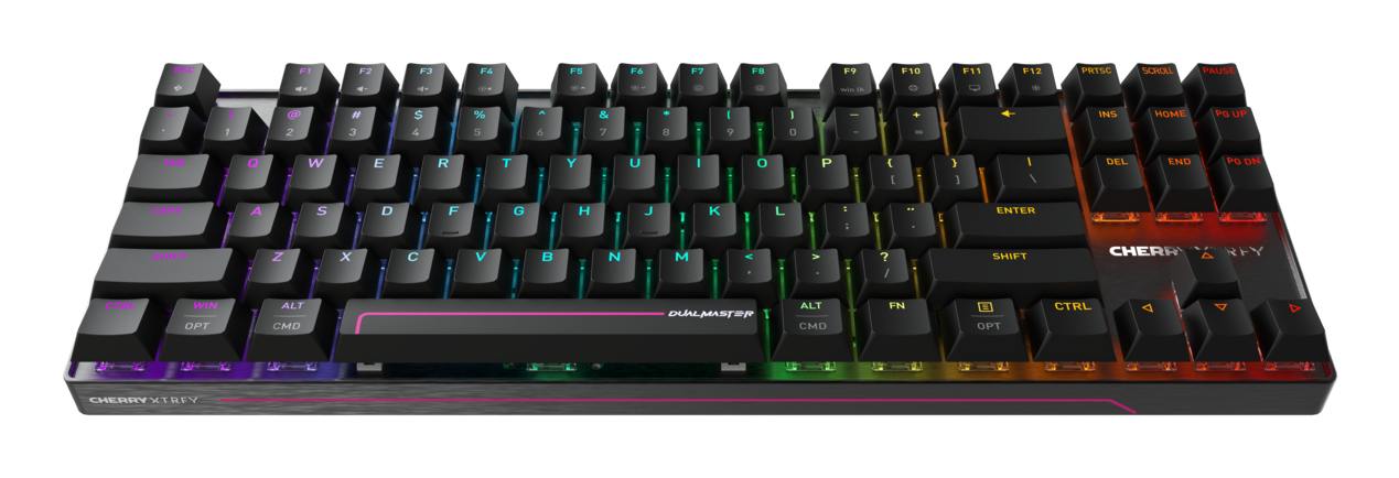 CHERRY MX 8.2 Pro TMR Wireless tastiera Gaming USB + RF Wireless + Bluetooth QWERTY US International Nero