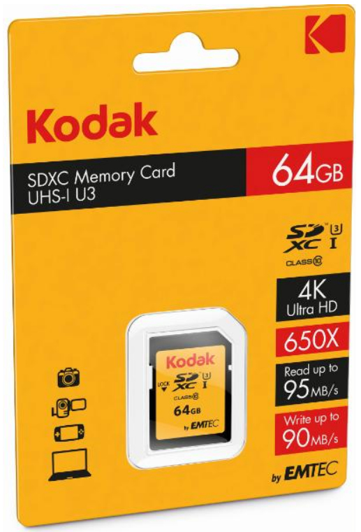 Kodak Flash-Speicherkarte - 64 GB - UHS Class