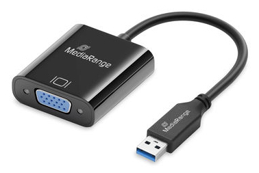MediaRange MRCS230 c�ble vid�o et adaptateur 0,2 m USB Type-A VGA (D-Sub) Noir