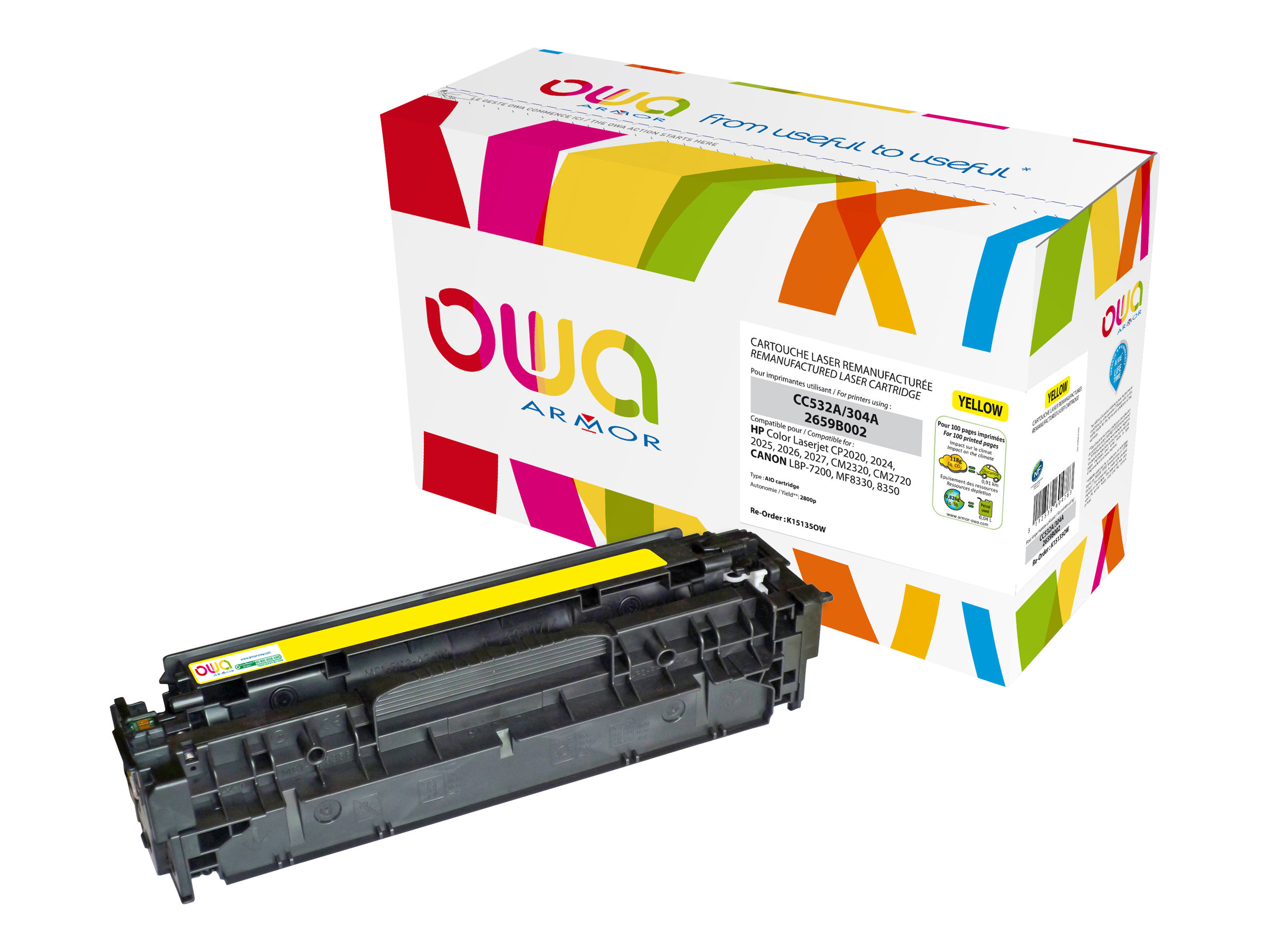 Armor Gelb - kompatibel - Tonerpatrone (Alternative zu: HP 304A)