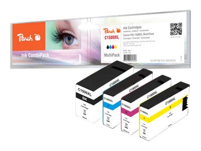 Peach PI100-276 cartouche dencre Noir, Cyan, Magenta, Jaune