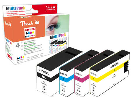 Peach PI100-276 cartouche dencre Noir, Cyan, Magenta, Jaune