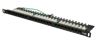 Extralink Patchpanel CAT6 UTP 0,5U 24 Anschluss - RJ-45 - Cat6 - U/UTP (UTP) - Schwarz - 0.5U - 482,6 mm