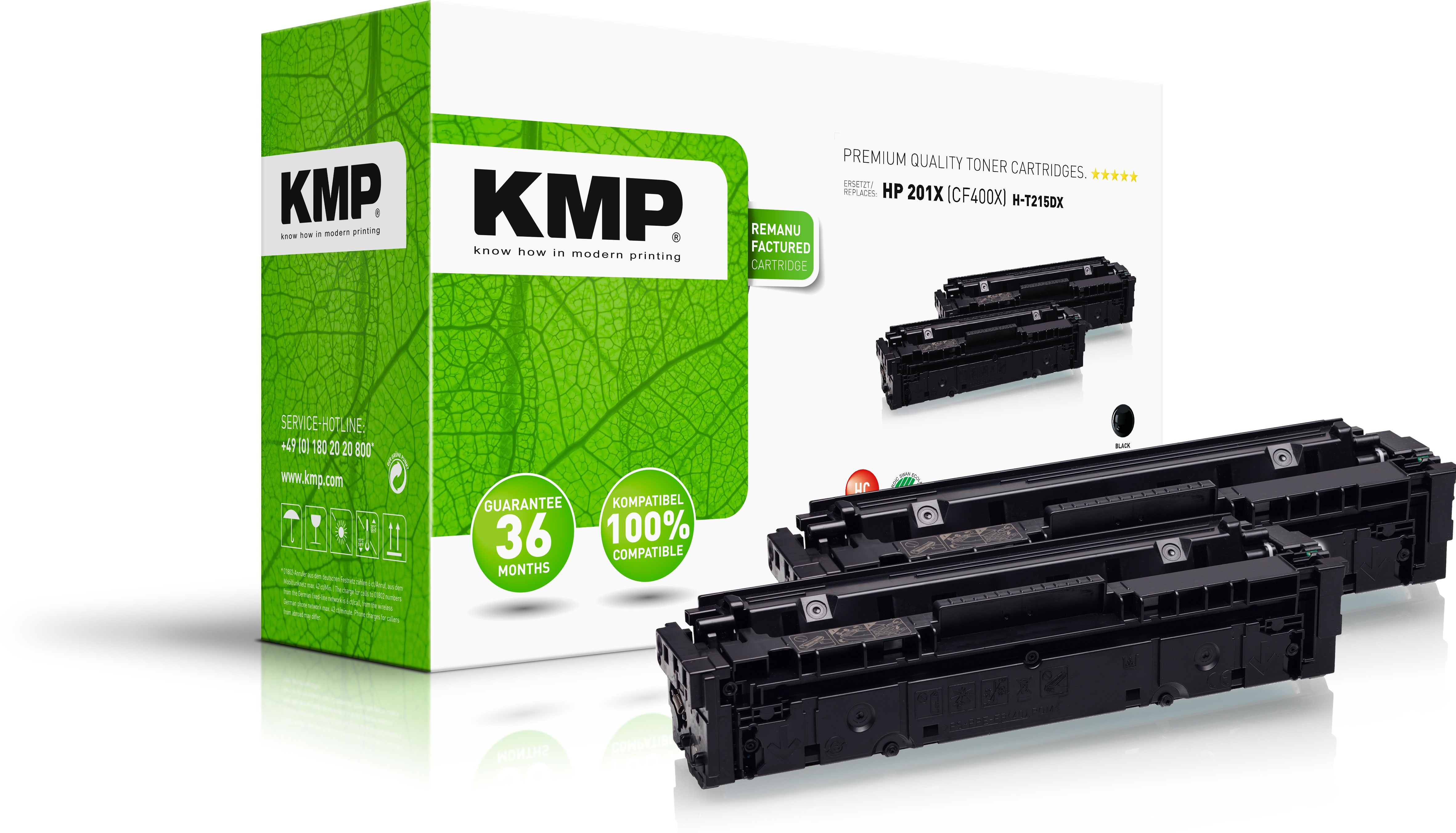 KMP H-T215DX cartucho de t�ner 2 pieza(s) Compatible Negro