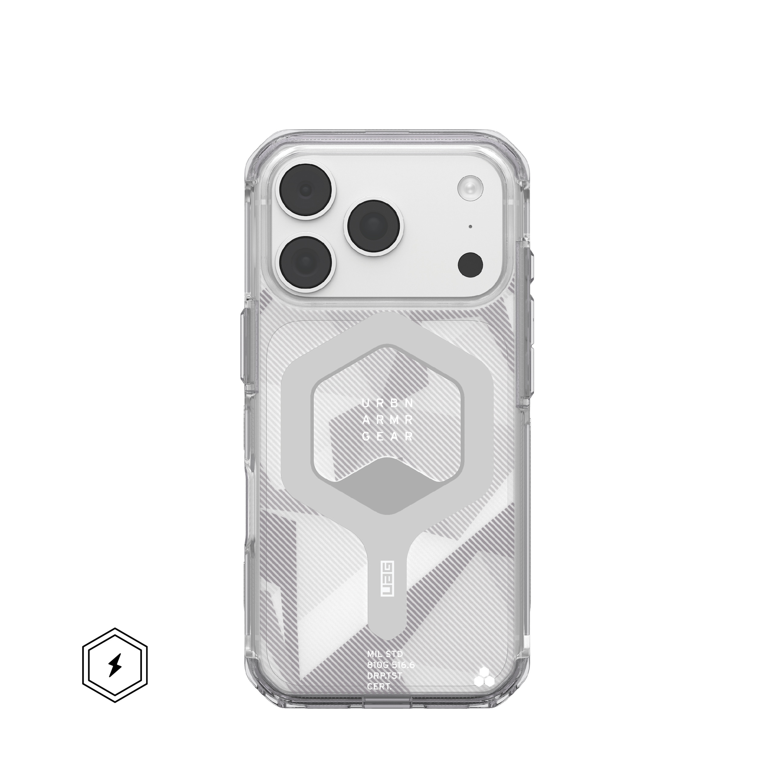 Urban Armor Gear Plyo custodia per cellulare 16 cm (6.3) Cover Trasparente, Grigio