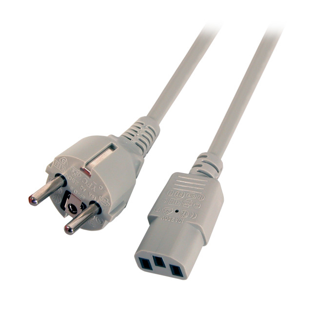 EFB Elektronik EK508.3 power cable Grey 3 m Power plug type F C13 coupler