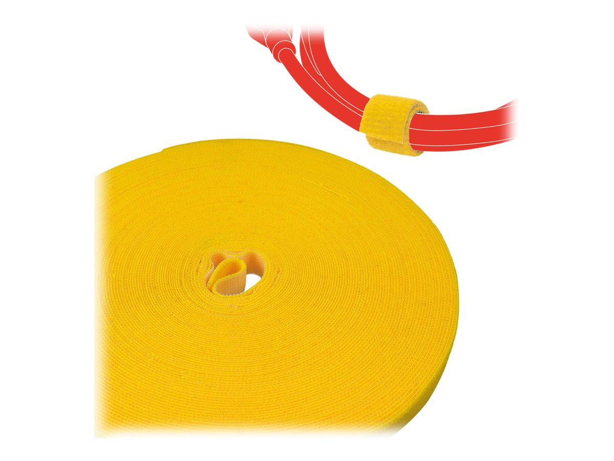 Label-the-cable PRO 1240 hook/loop fastener Velour Yellow 1 pc(s)