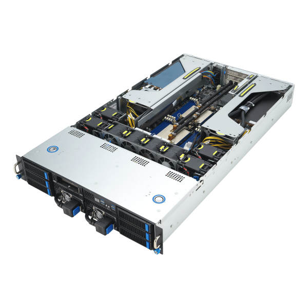 ASUS 90SF0251-M004X0 servidor barebone Intel C741 Bastidor (2U) Negro, Acero