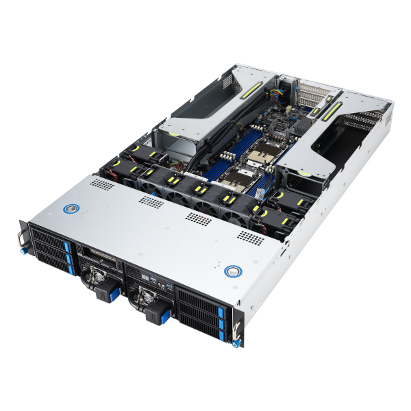 ASUS 90SF0251-M004X0 servidor barebone Intel C741 Bastidor (2U) Negro, Acero