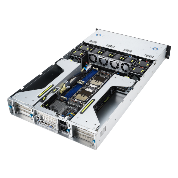 ASUS 90SF0251-M004X0 servidor barebone Intel C741 Bastidor (2U) Negro, Acero