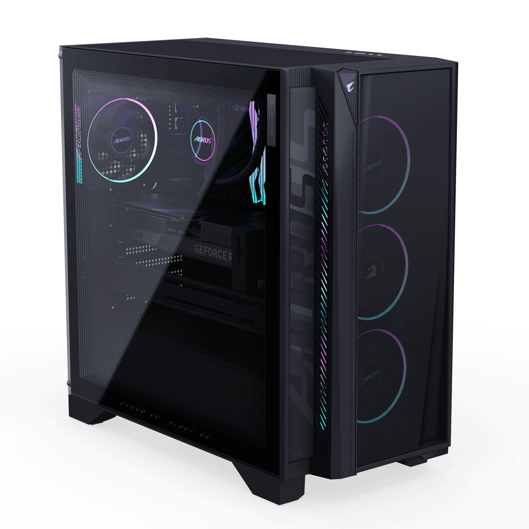 Gigabyte AORUS PRIME 5 AP5A7N7T-5102 schwarz/transparent Windows 11 Home - AMD R7 - 4,7 GHz