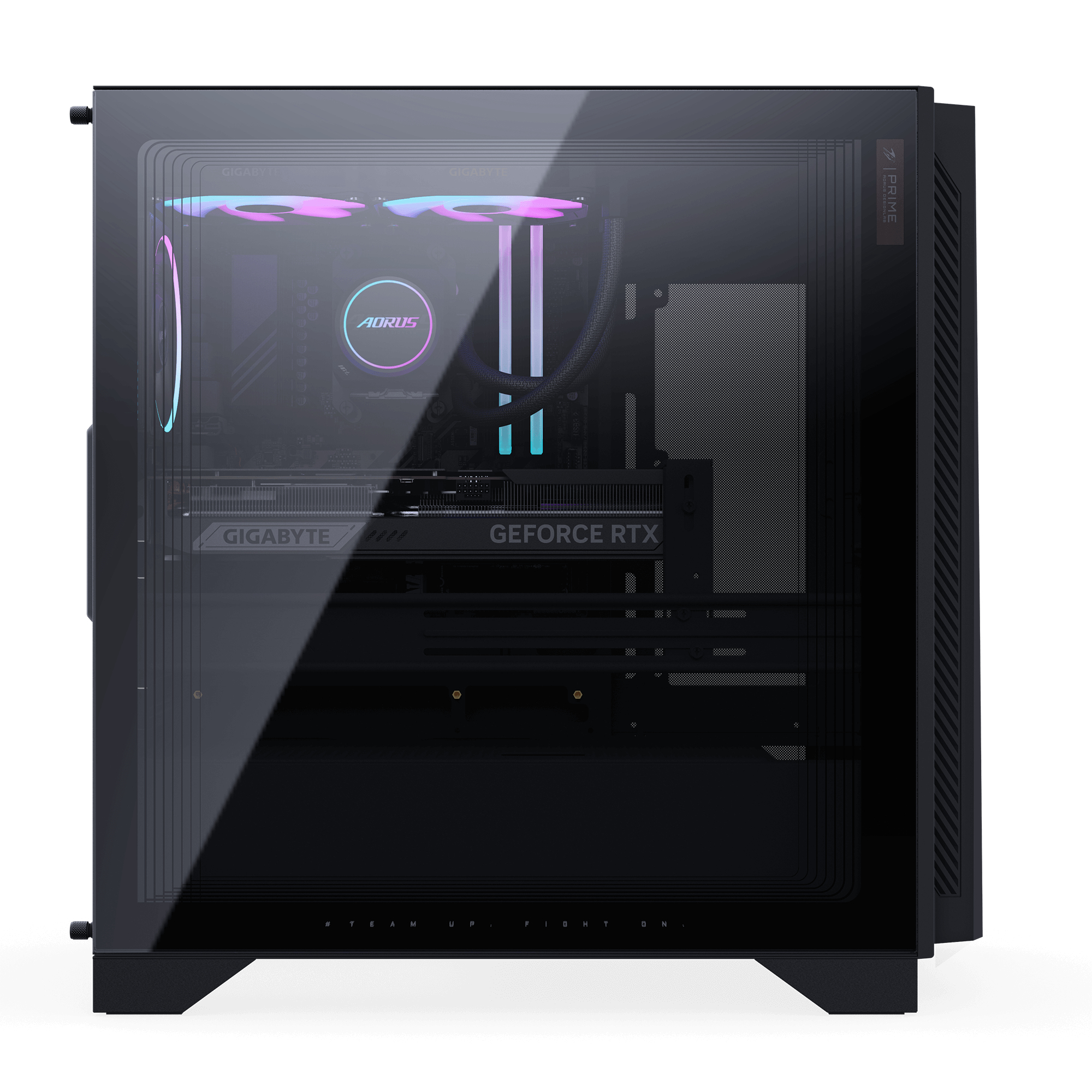 Gigabyte AORUS PRIME 5 AP5A7N7T-5102 schwarz/transparent Windows 11 Home - AMD R7 - 4,7 GHz