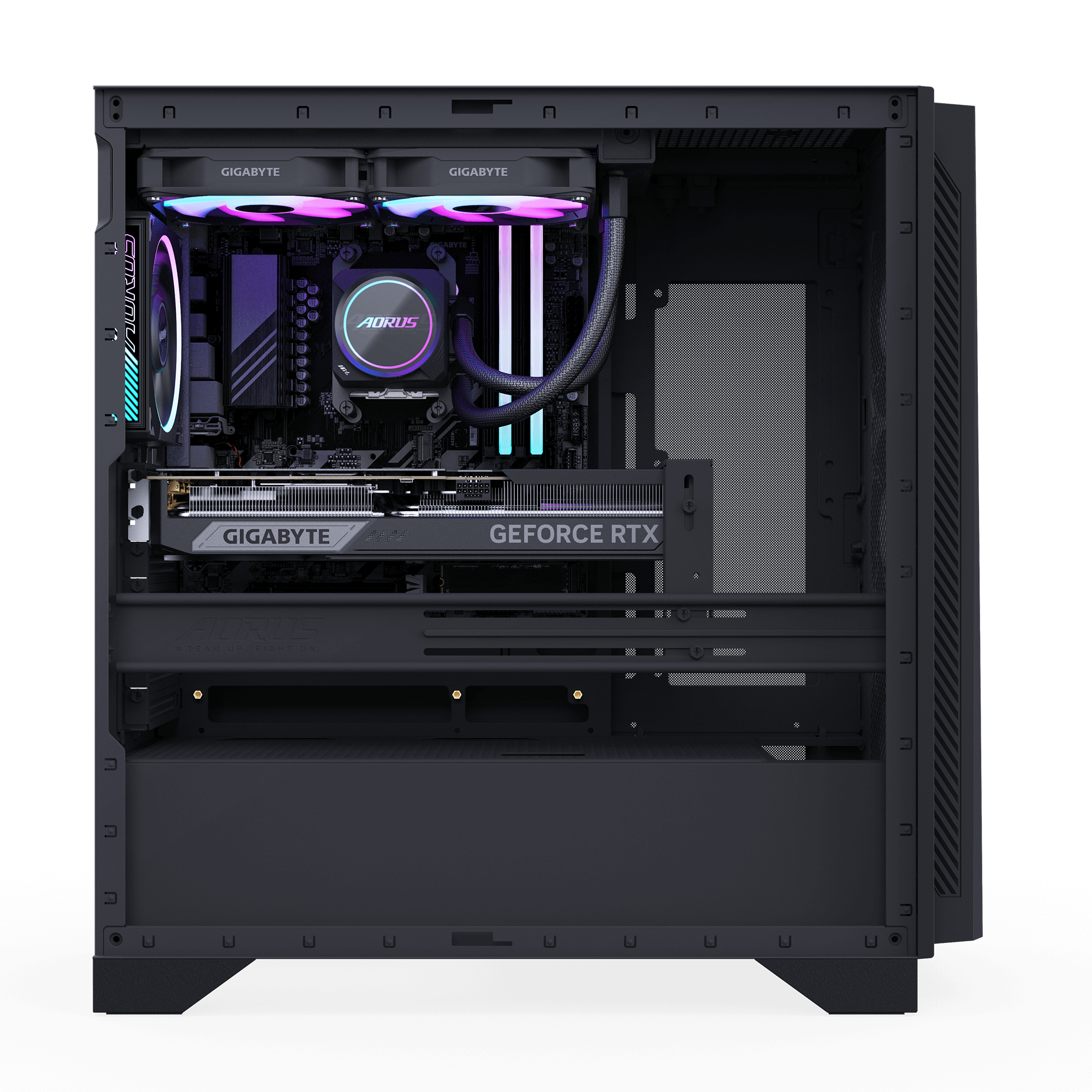 Gigabyte AORUS PRIME 5 AP5A7N7T-5102 schwarz/transparent Windows 11 Home - AMD R7 - 4,7 GHz
