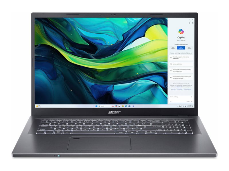Acer Aspire 17 A17-51GM - Intel Core 5 120U / 1.4 GHz - Win 11 Home - GF RTX 2050 - 16 GB RAM - 1.024 TB SSD NVMe - 43.9 cm (17.3)