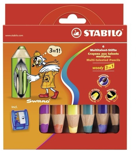 STABILO woody 3 in 1 Multi 6 pieza(s)