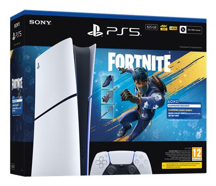 Sony PlayStation 5 Digital Edition incl. Fortnite Flowering Chaos Voucher White 825GB