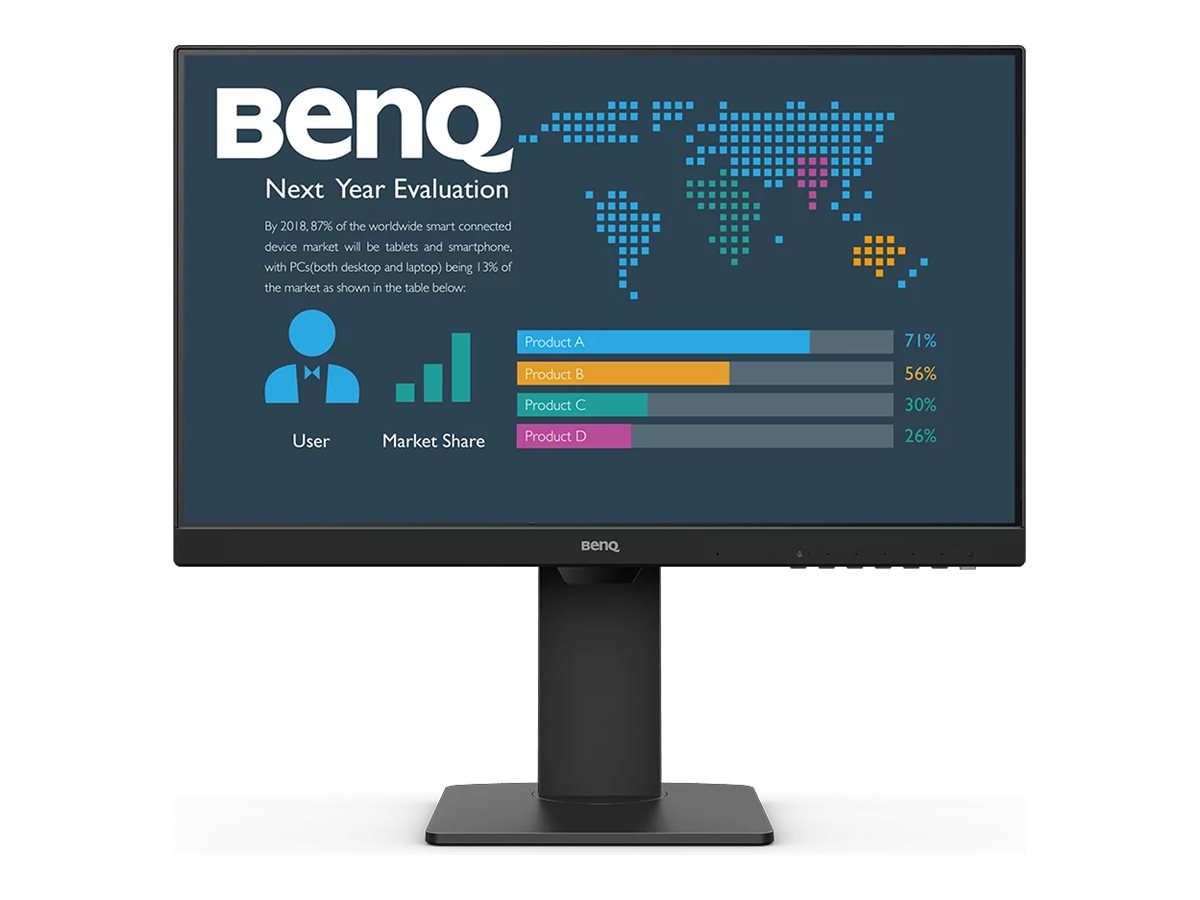 BenQ BL2486TC �cran plat de PC 60,5 cm (23.8) 1920 x 1080 pixels Full HD Noir