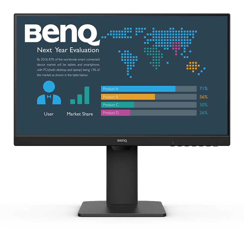 BenQ BL2486TC �cran plat de PC 60,5 cm (23.8) 1920 x 1080 pixels Full HD Noir