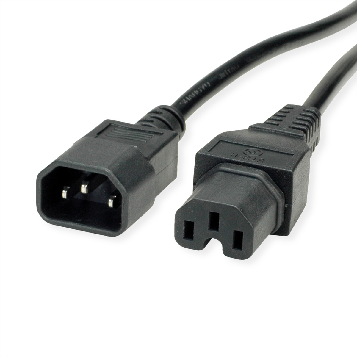 Value 19.99.1123 power cable Black 3 m C14 coupler C15 coupler