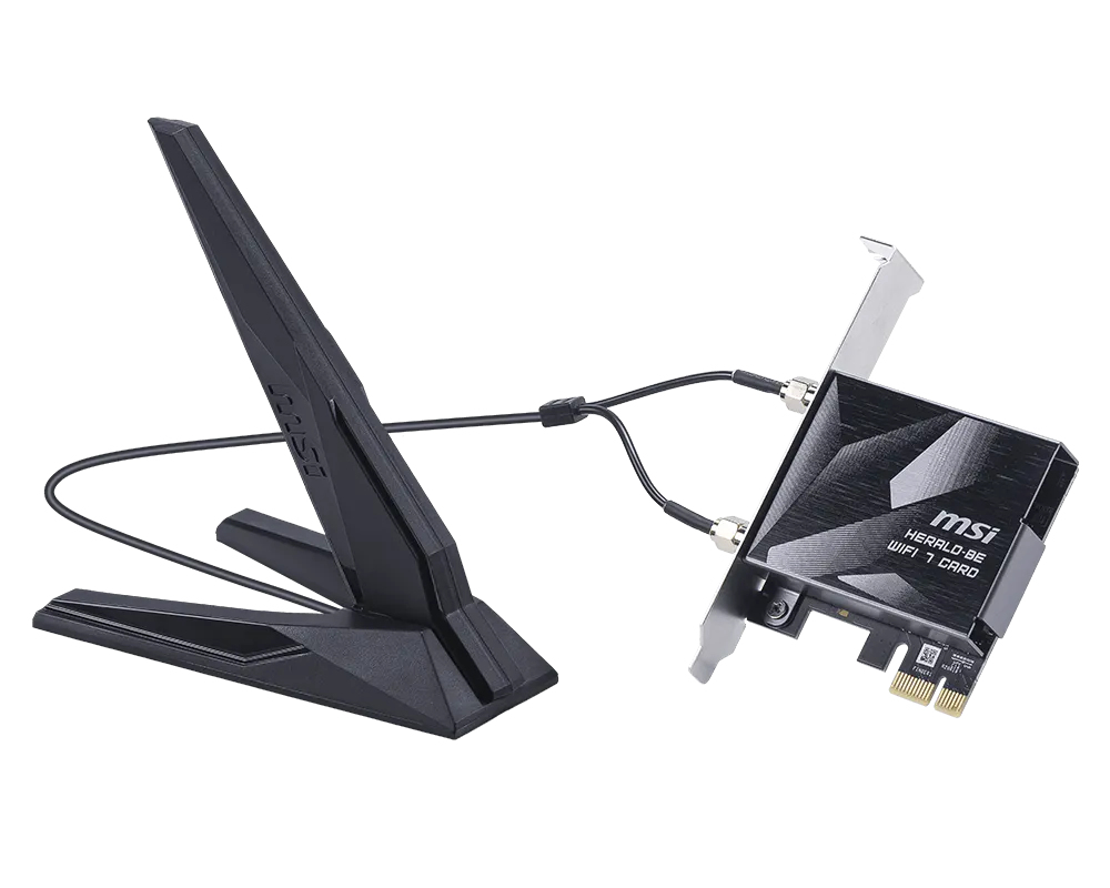 MSI Herald BE9400 WiFi7 PCIe-Card Interne WLAN / Bluetooth 5764 Mbit/s