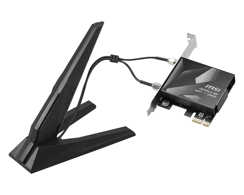 MSI Herald BE9400 WiFi7 PCIe-Card Interne WLAN / Bluetooth 5764 Mbit/s