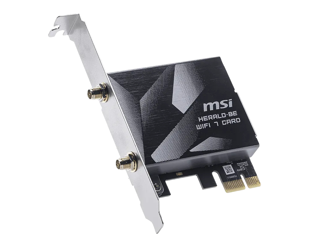 MSI Herald BE9400 WiFi7 PCIe-Card Interne WLAN / Bluetooth 5764 Mbit/s