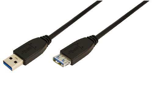 LogiLink 3m USB A - USB A 3.0 F/M cable USB USB 3.2 Gen 1 (3.1 Gen 1) Negro