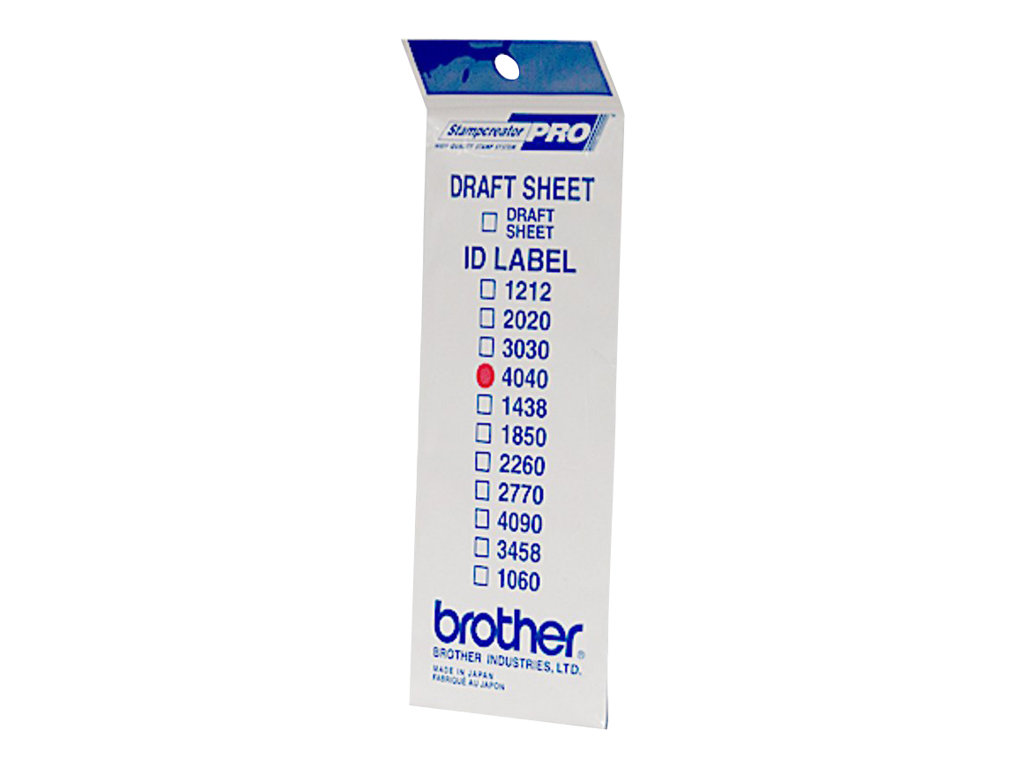 Brother ID4040 printer label White