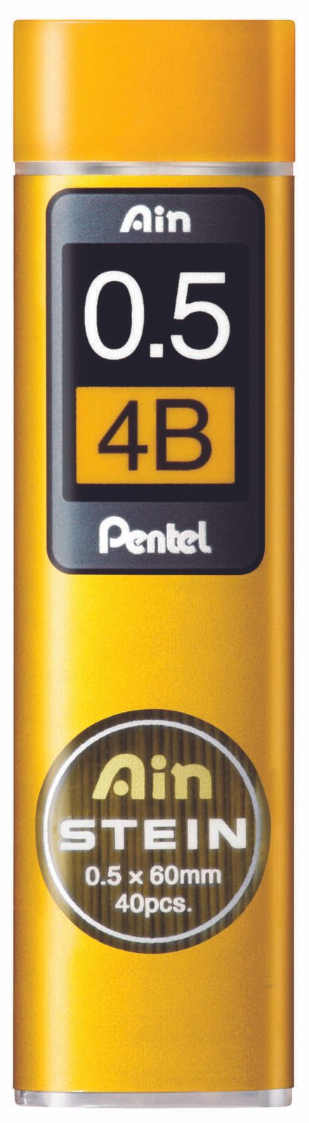 Pentel Druckbleistift-Feinmine AIN STEIN C275 H�rtegrad 4B Hi-Polymer-Mine Minenst�rke 0