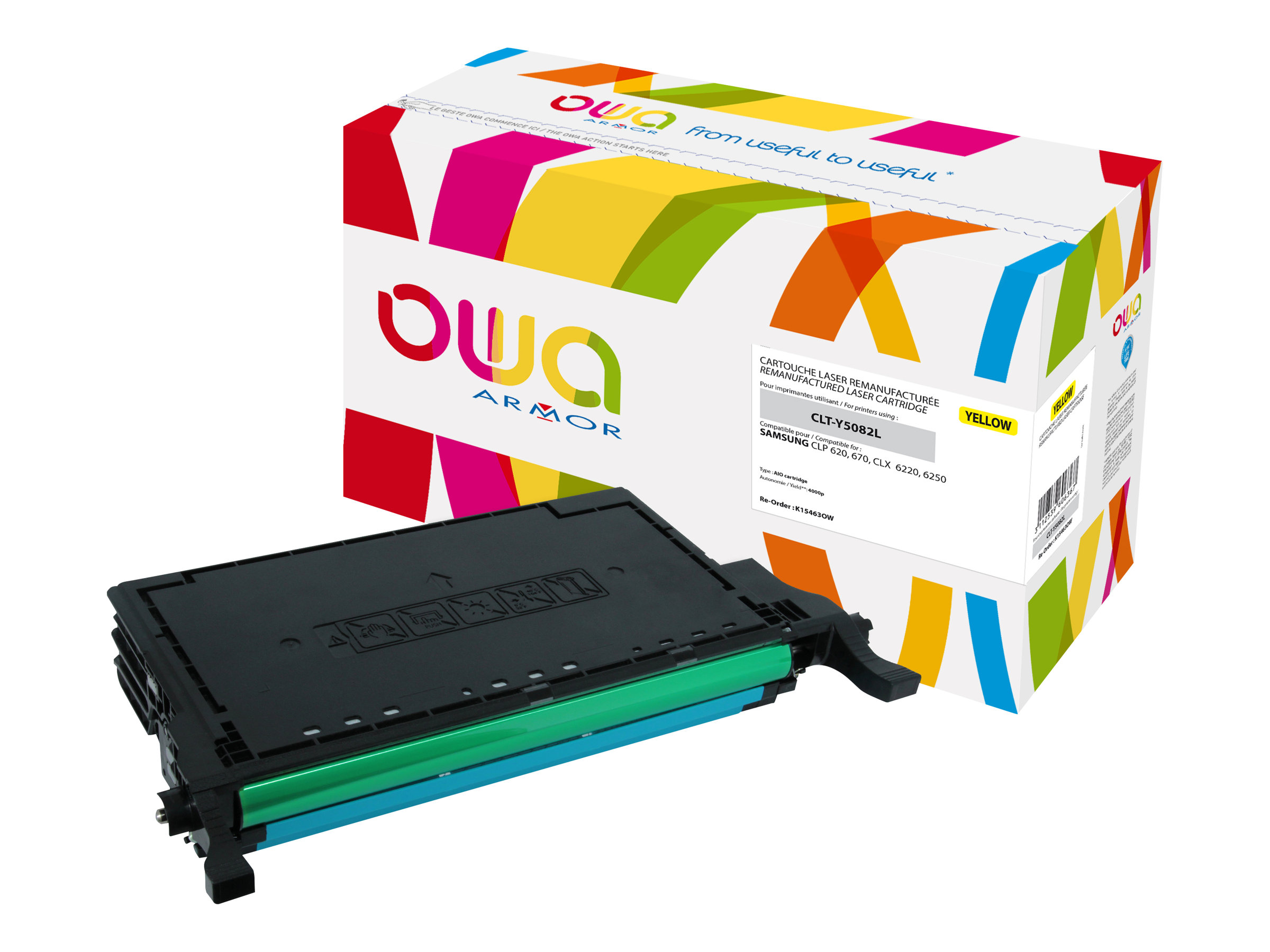 Armor OWA - Gelb - kompatibel - wiederaufbereitet - Tonerpatrone (Alternative zu: Samsung CLT-Y5082L)