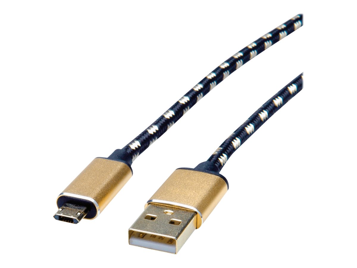 ROLINE 11.02.8819  ROLINE 11.02.8819 câble USB 0,8 m USB 2.0 USB