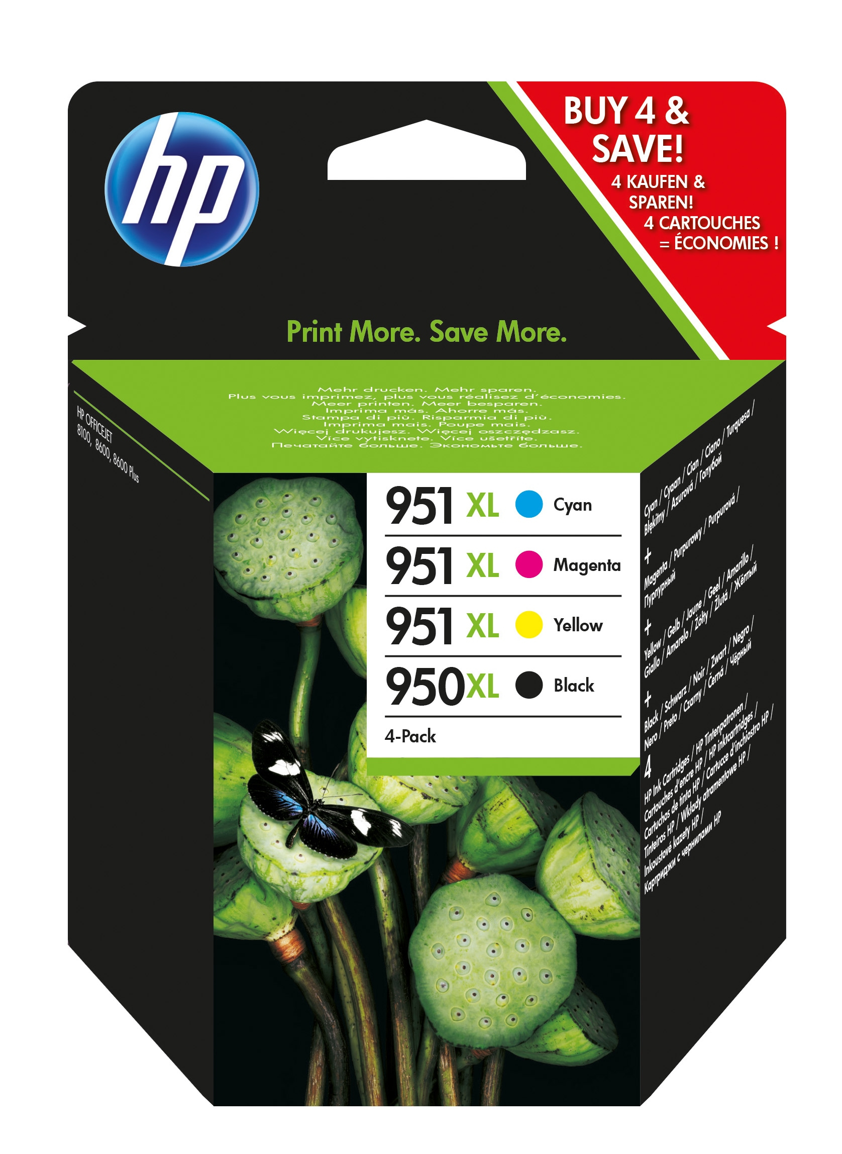 HP 950XL/951XL Combo Pack - 4er-Pack - mit hoher Kapazitt