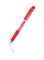 Pentel Hybrid Gel Grip Bol�grafo de gel de punta retr�ctil Rojo 12 pieza(s)