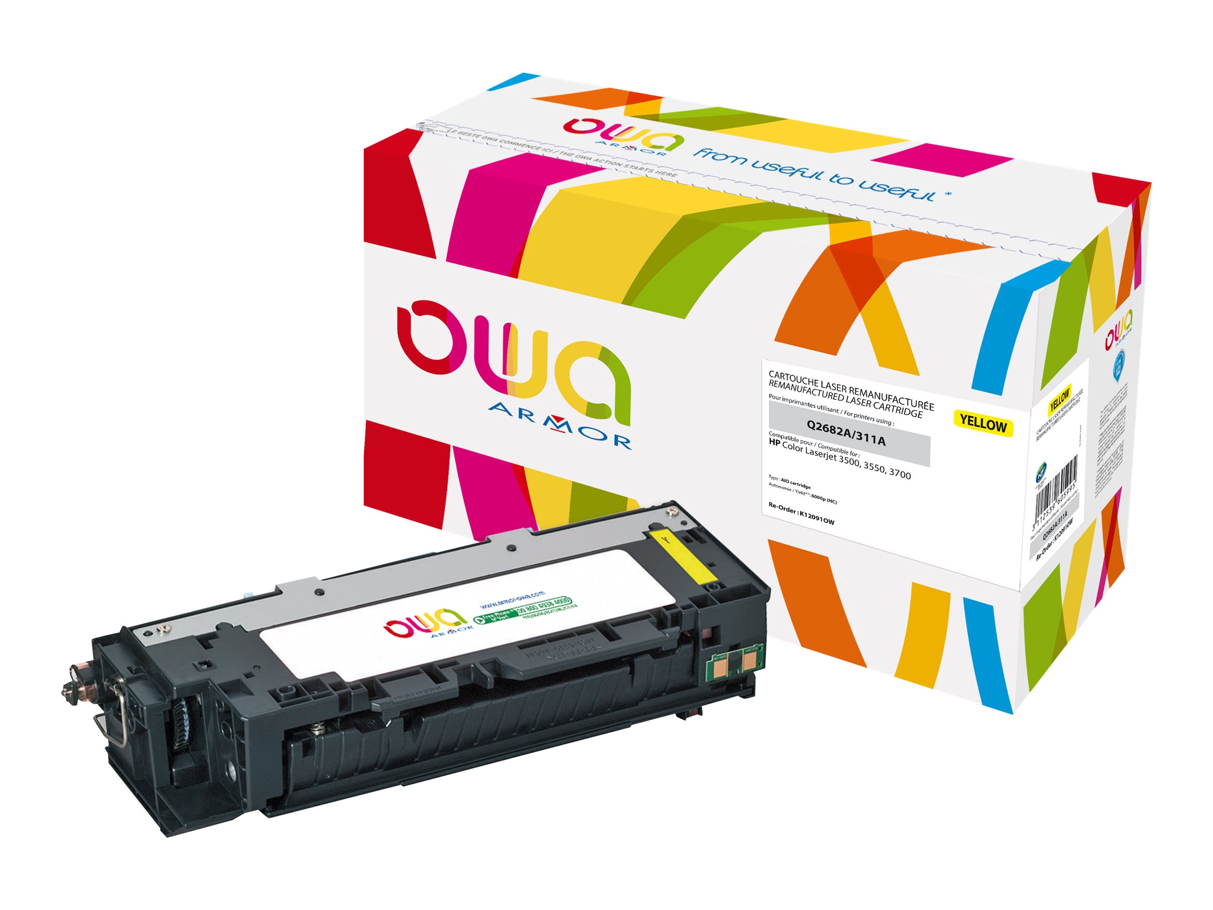Armor Gelb - kompatibel - Tonerpatrone - fr HP Color LaserJet 3500