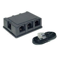 ShiverPeaks ISDN-Verteiler 6-fach Set mit 3.0 m Anschlusskabel - Kabel - Telefon