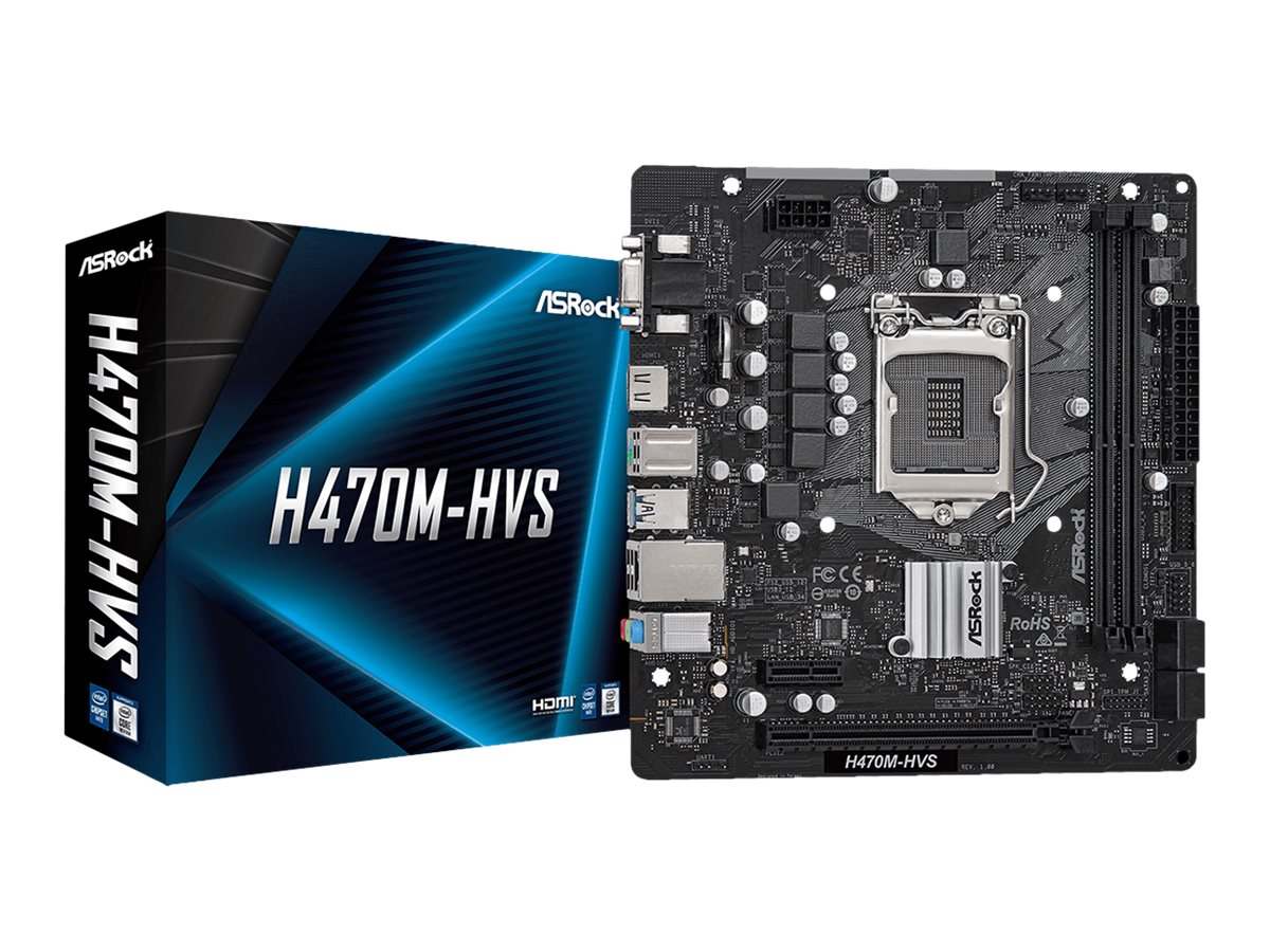 Asrock H470M-HVS Intel H470 LGA 1200 micro ATX