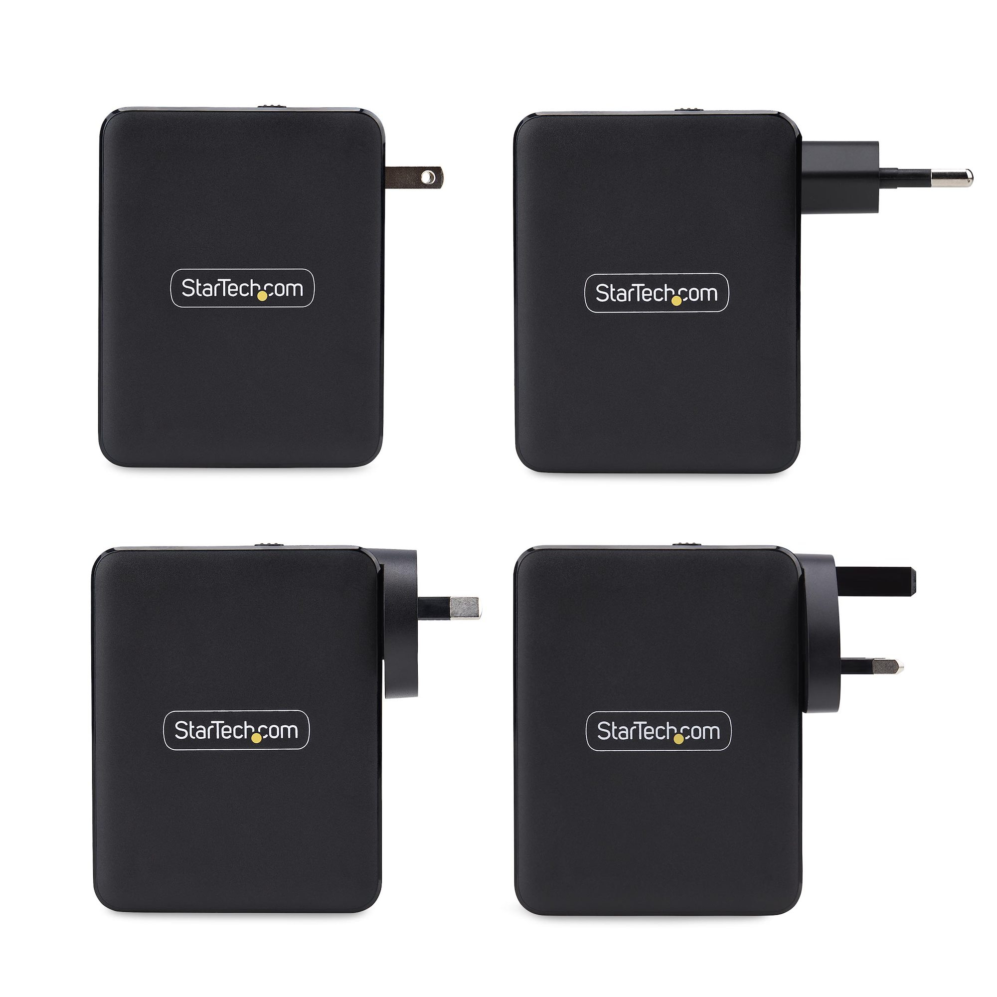 StarTech.com 140W USB-C Wall Charger, USB-C/USB-A, PD GaN Power Adapter - Netzteil - GaN-Technologie - 140 Watt - 5 A - Power Delivery 3.1 - 4 Ausgabeanschlussstellen (USB, 3 x USB-C)