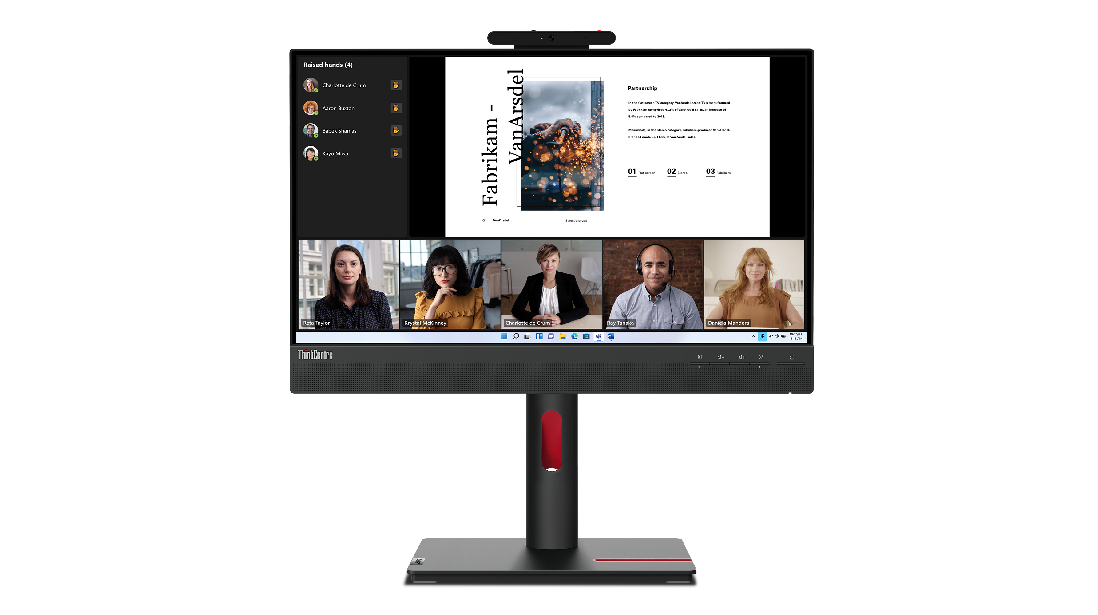 Lenovo ThinkCentre Tiny-in-One 22 Gen 5 - LED-Monitor - 55.9 cm (22)