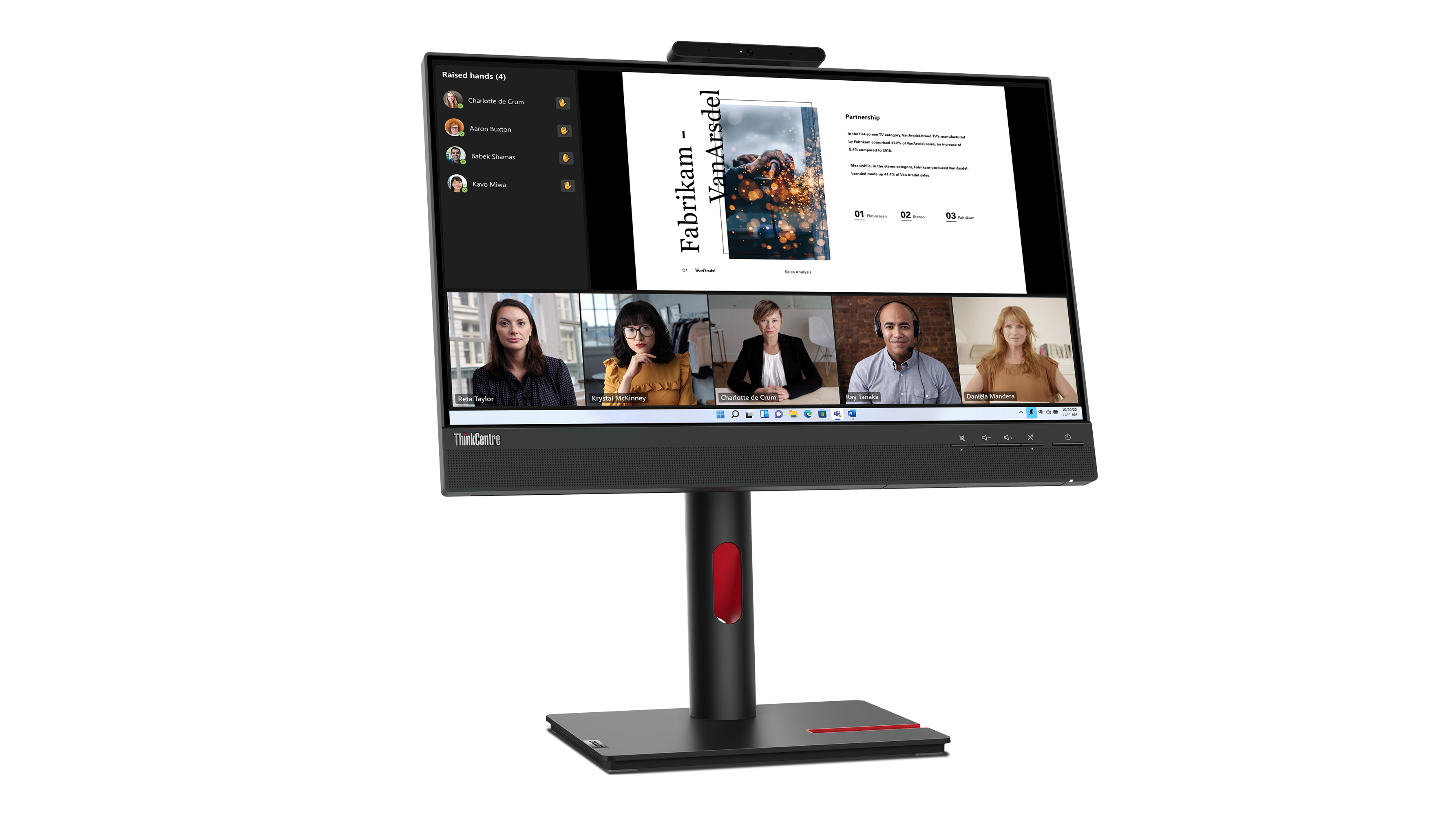 Lenovo ThinkCentre Tiny-in-One 22 Gen 5 - LED-Monitor - 55.9 cm (22)