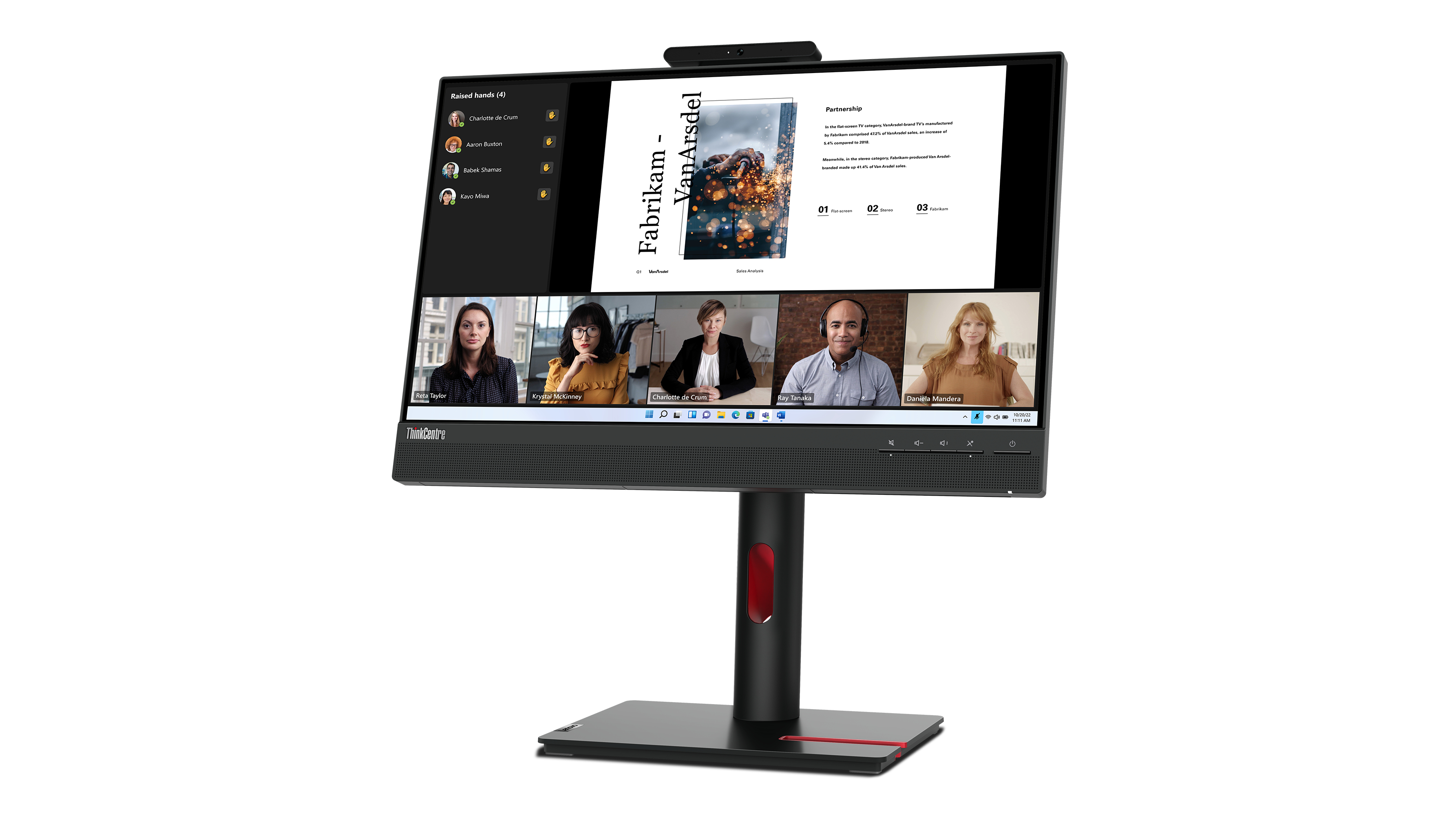Lenovo ThinkCentre Tiny-in-One 22 Gen 5 - LED-Monitor - 55.9 cm (22)
