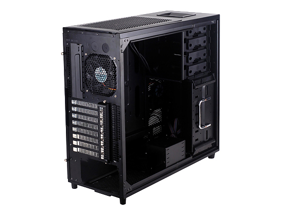 Silverstone TJ04-E Midi Tower Negro, Plata