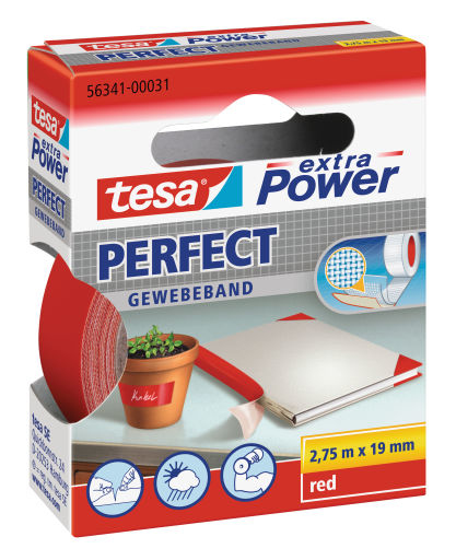 TESA Extra Power 19mmx2.75m 2,75 m Rosso 1 pz