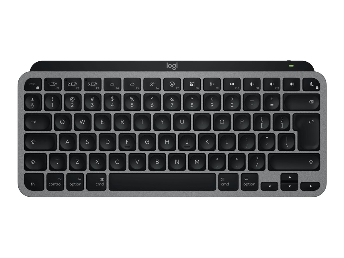 Logitech MX Keys Mini For Mac keyboard Home/Office Bluetooth QWERTY US International Black, Grey