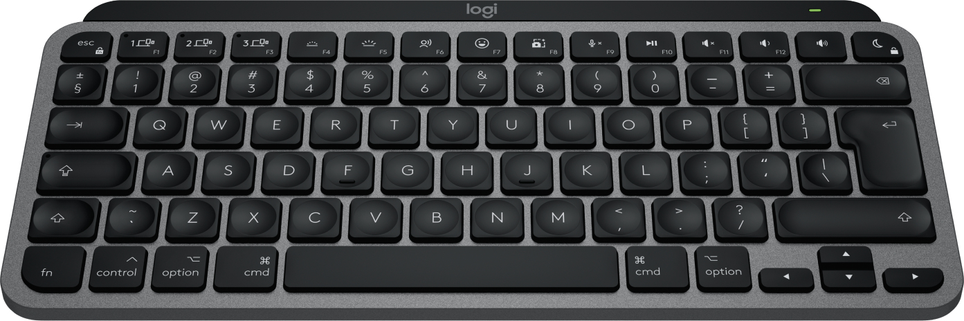 Logitech MX Keys Mini For Mac keyboard Home/Office Bluetooth QWERTY US International Black, Grey
