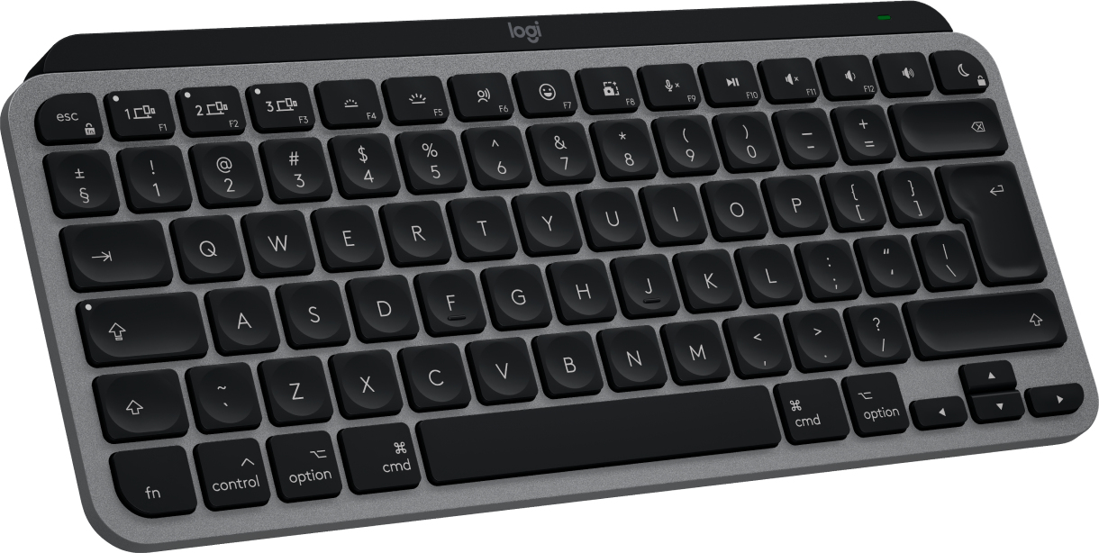 Logitech MX Keys Mini For Mac keyboard Home/Office Bluetooth QWERTY US International Black, Grey