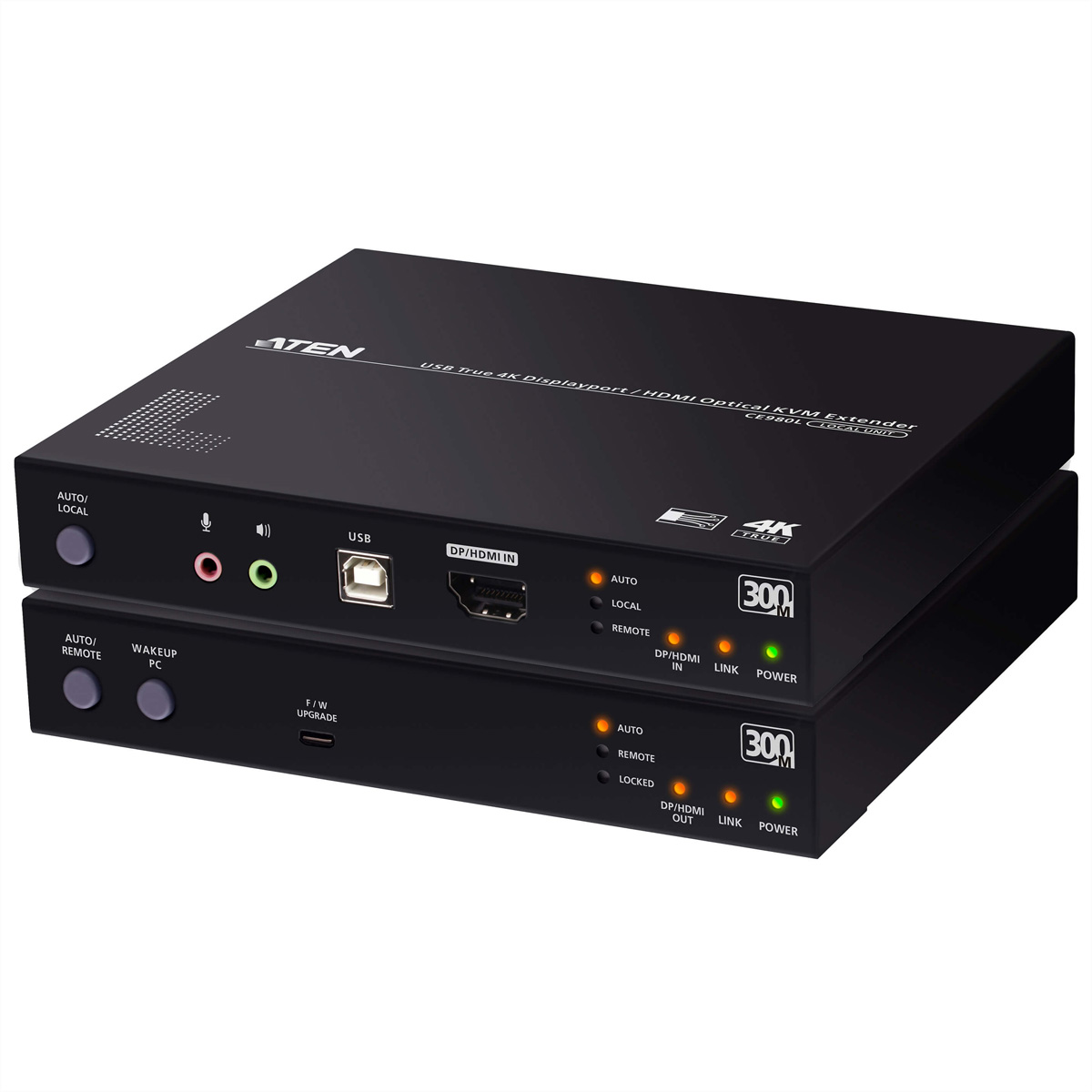 ATEN True 4K DP/HDMI Optical KVM 300m