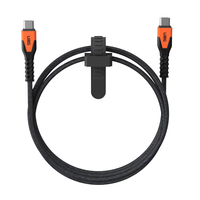 Urban Armor Gear Kevlar - 1,5 m - USB C - USB C - USB 2.0 - 0,48 Gbit/s - Schwarz - Orange