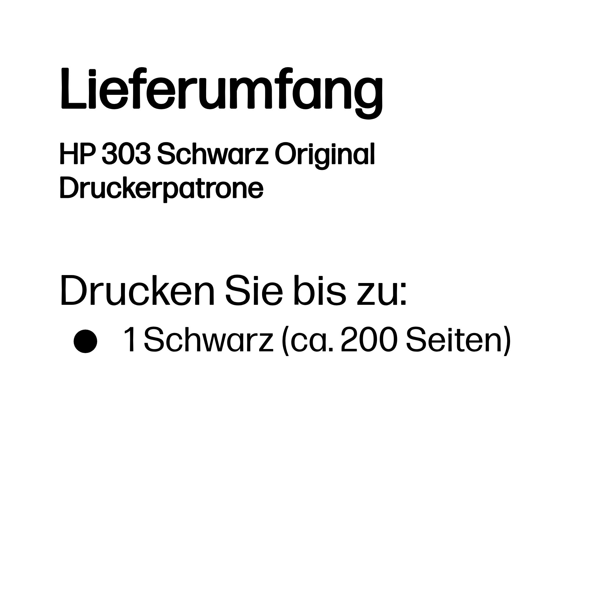 HP 303 - 4 ml - Schwarz - original - Blisterverpackung